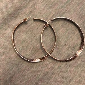 Sterling silver hoop earrings